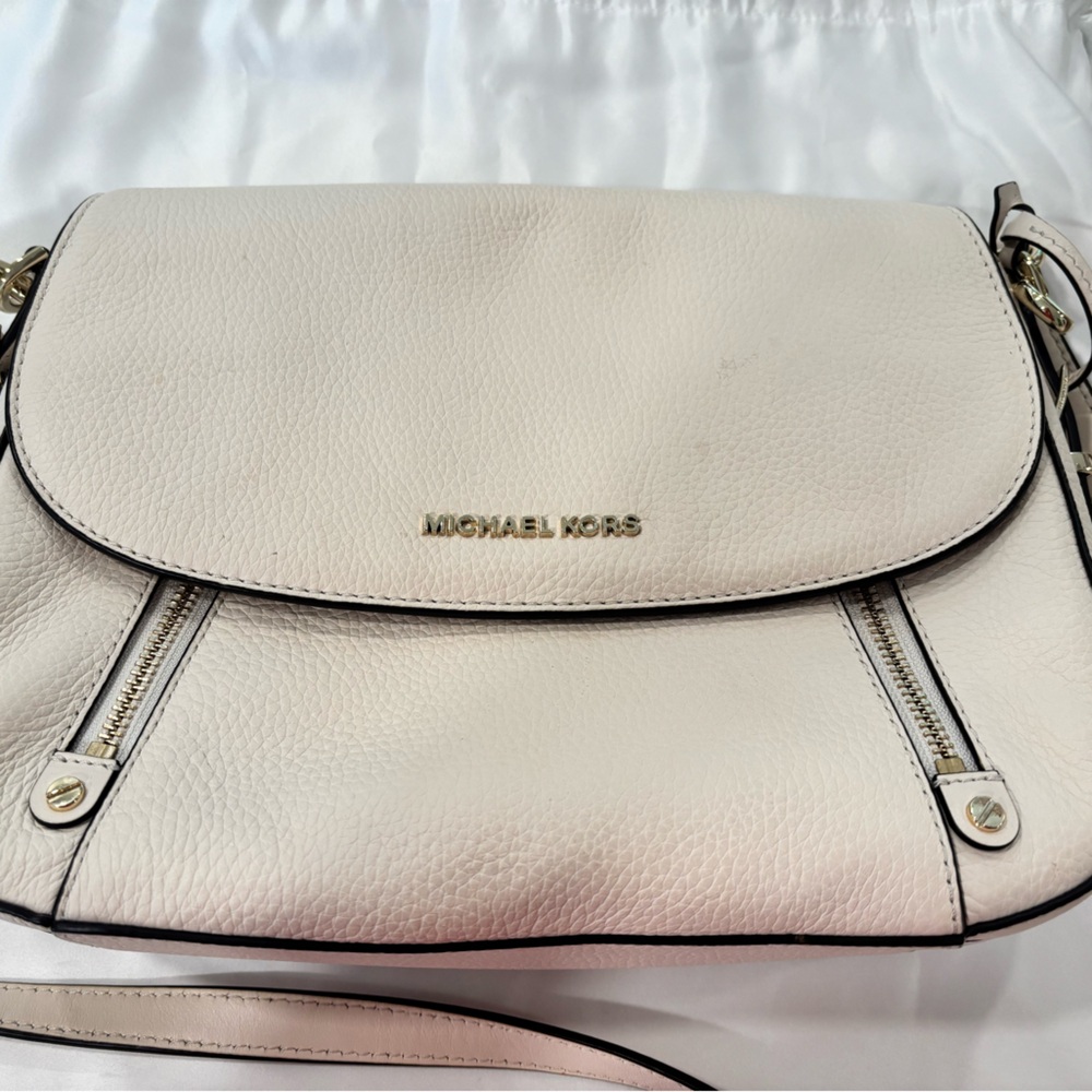 Michael Kors Cream Crossbody Bag with Gold Hardware